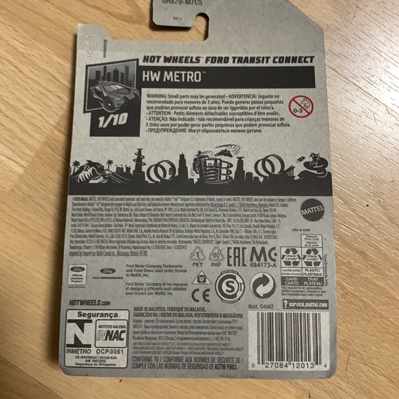 🍂 4/$20 🍂 New! Hot Wheels HW Metro Ford Transit Connect - Picture 2 of 4